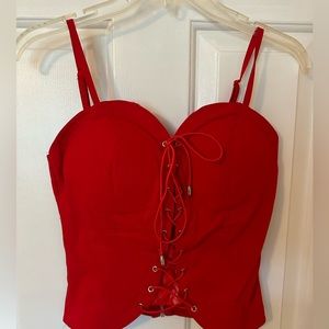 NWT “OH YES” Bustiers Red Lg